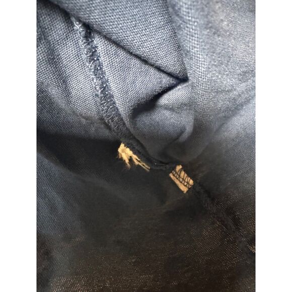 CURRENT ELLIOTT The Long Sleeve Beatnik Dress in Washed Blue Ground with Stars - Picture 8 of 8